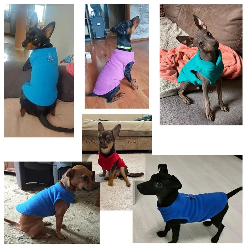 Warm Winter Dog Vest - Fleece Jacket