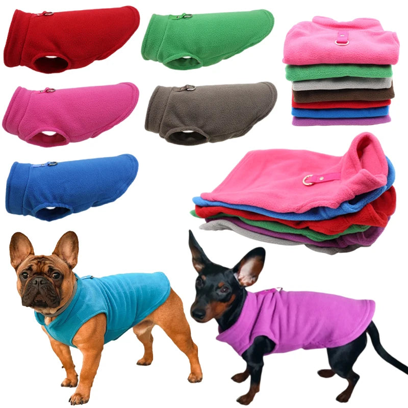 Warm Winter Dog Vest - Fleece Jacket