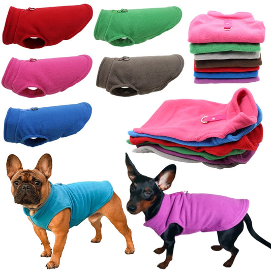 Warm Winter Dog Vest - Fleece Jacket